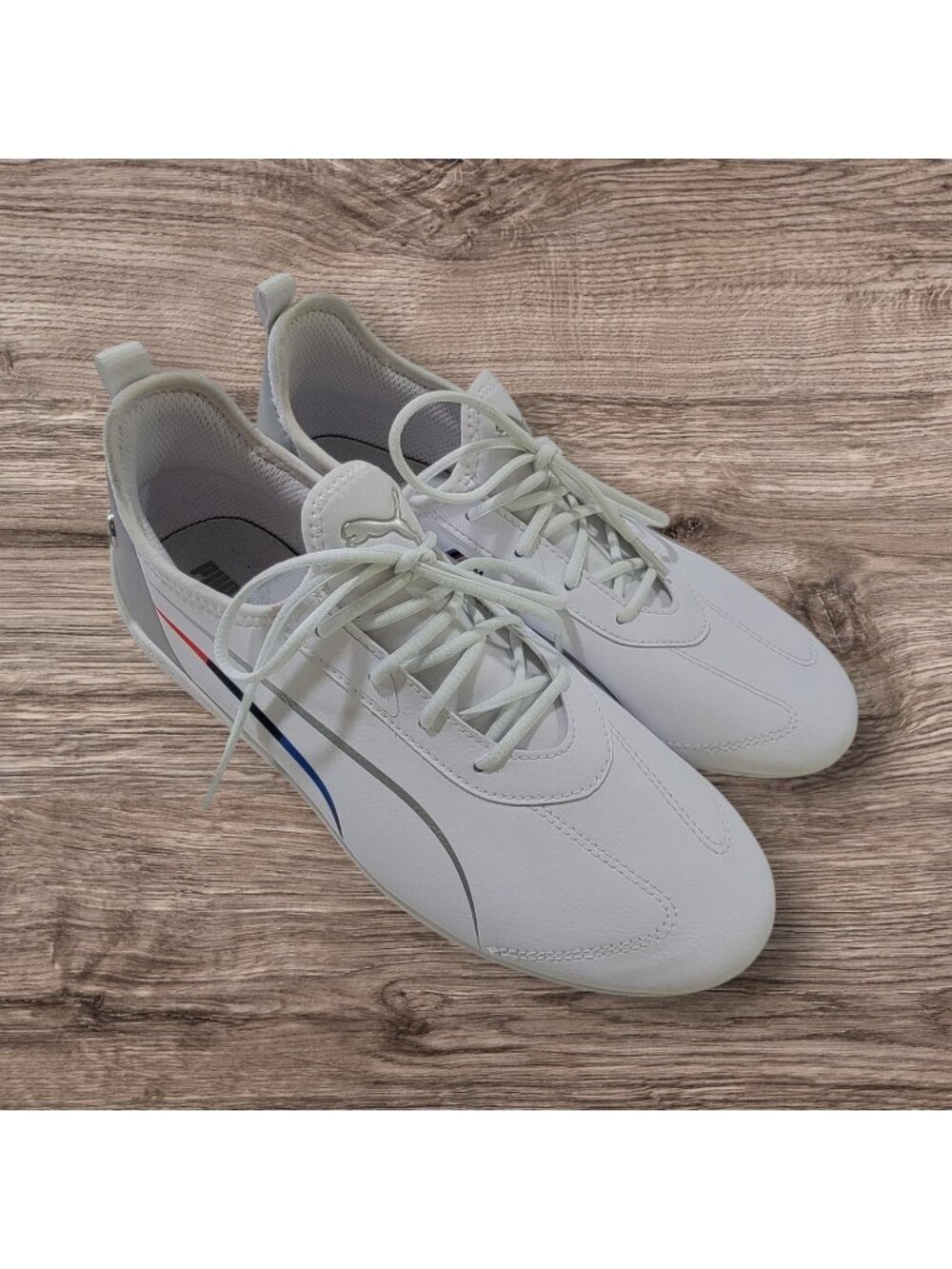 PUMA BMW Motorsport Sneakers‎ Ultra White Logo Shoes Womens Sz 9.5 US